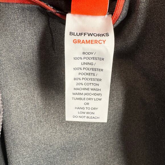 Bluffworks Gramercy Sports Coat Blazer Mens 40L Classic Solid Gray - Picture 7 of 10